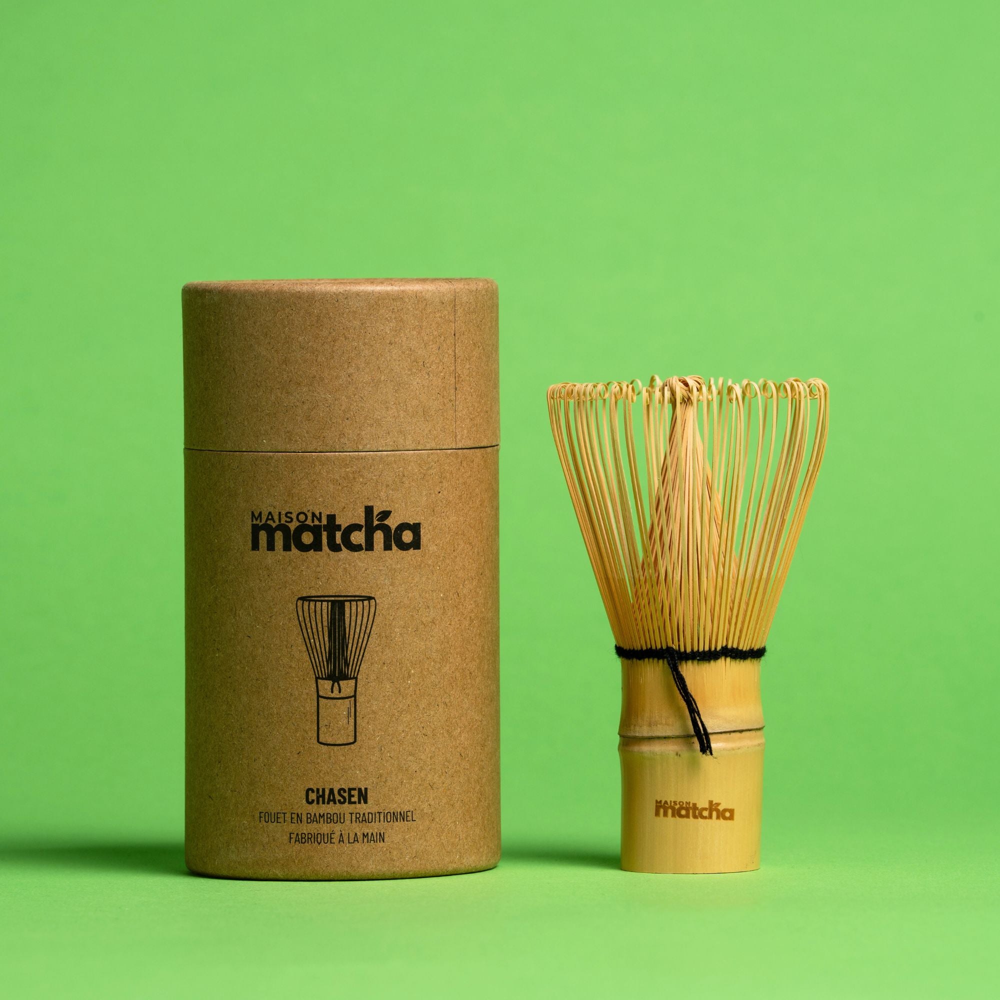 Fouet Matcha En Bambou Naturel,Special Leaves Balai à Matcha En Bambou Avec 100 Poils,Matcha Kit Ceremonie Japonais,Matcha Fouet,Fouet Matcha Bambou,pour La Cérémonie Du Thé, La Boisson